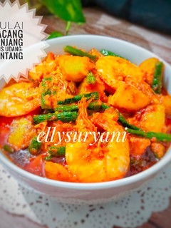 Foto resep Gulai Kacang Panjang Plus Udang-Kentang
