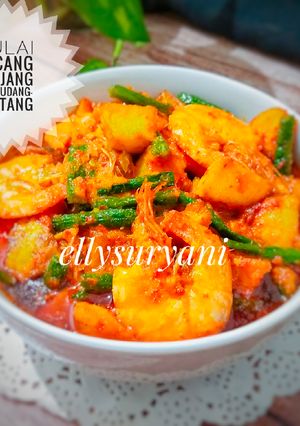 Foto resep Gulai Kacang Panjang Plus Udang-Kentang
