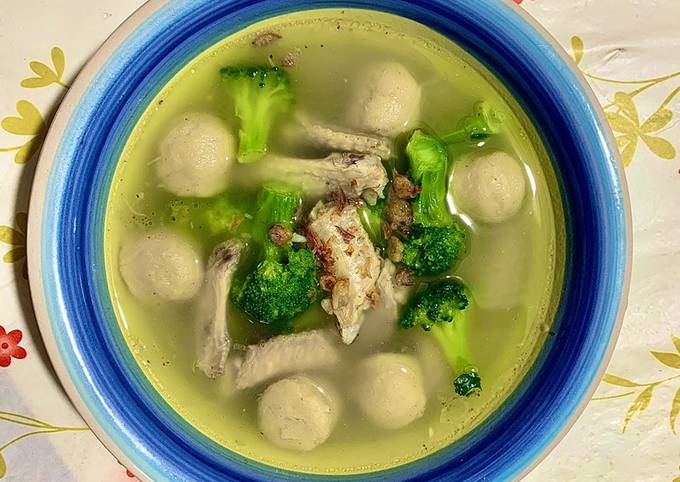 Resep Sop Bakso Brokoli, Lezat