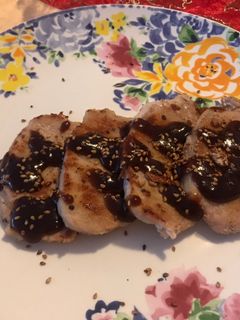 Una foto de Lomo de cerdo con salsa teriyaki