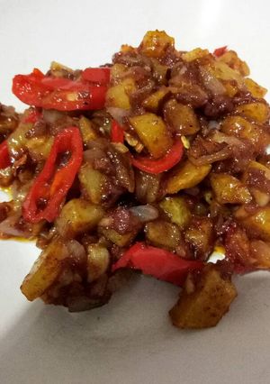 Foto resep Tumis Kentang Kornet