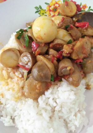 Foto resep TUMIS JAMUR SAWIT,BASO DAN TELUR PUYUH