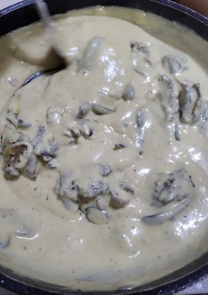A picture of Creamy beef mushroom.