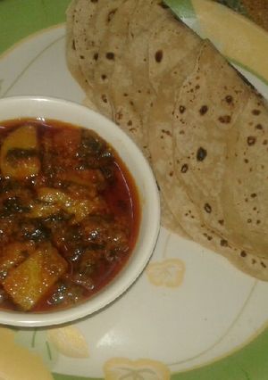 A picture of Quick and tasty methi aloo ki sabzi.