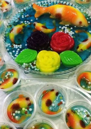 Foto resep Puding ikan koi