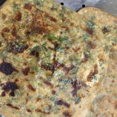 Paneer paratha A picture of Paneer paratha.