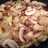 Champis encebollados con jamón
