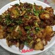 Street type aloo ragda chaat
