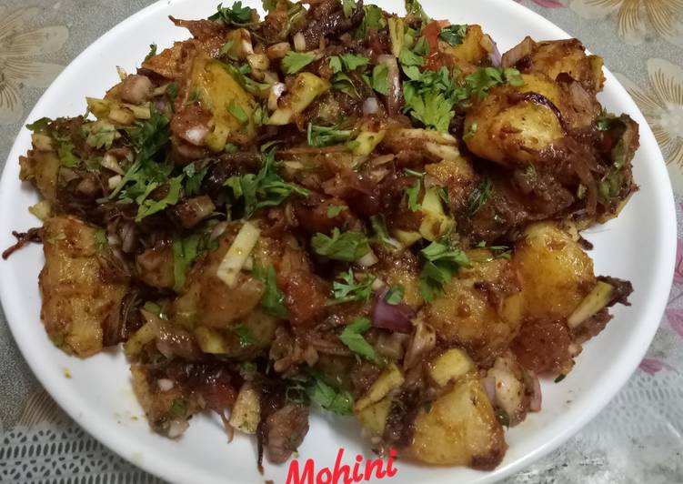 Steps to Prepare Yummy Street type aloo ragda chaat