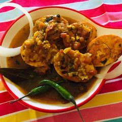 A picture of Spicy Egg  Curry.