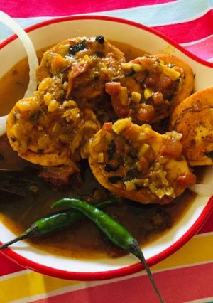 A picture of Spicy Egg  Curry.