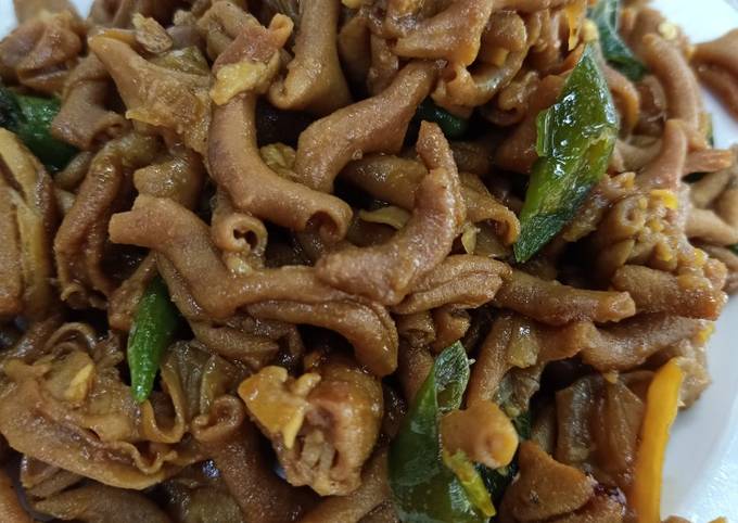 Resep: Oseng Usus Cabe Ijo Gampang