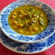 Potaje de garbanzos con judías verdes y espinacas