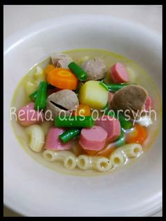 Foto resep Sup sosis baso sayuran