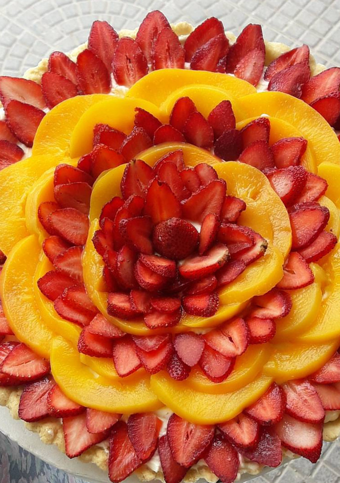 Una foto de Masa para cualquier tarta dulce. Ejemplo tarta frutal
