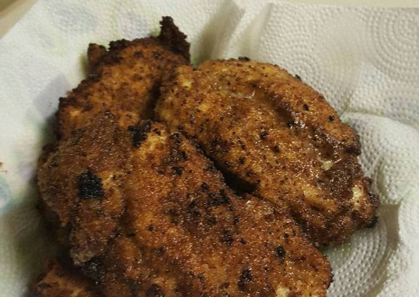 Milanesa de pollo empanizada