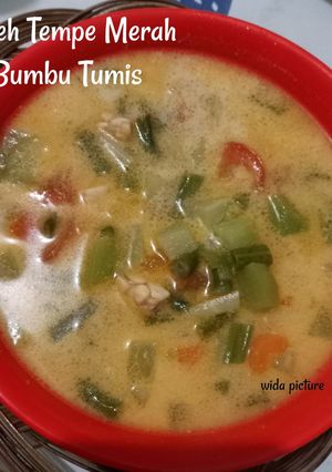 Foto resep Sayur Lodeh Tempe Merah Bumbu Tumis
