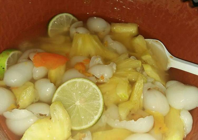 Resep Asinan Rambutan Nanas 🍍 | Resep Membuat Asinan Rambutan Nanas 🍍 Yang Lezat Sekali