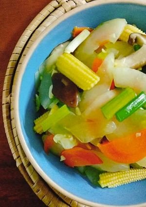 Foto resep Tumis Sayur cuma 70 Kalori. Menu diet