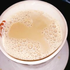 A picture of Vanilla Flavour milk coffee.