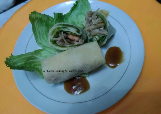 Lumpia basah udang nan lembut