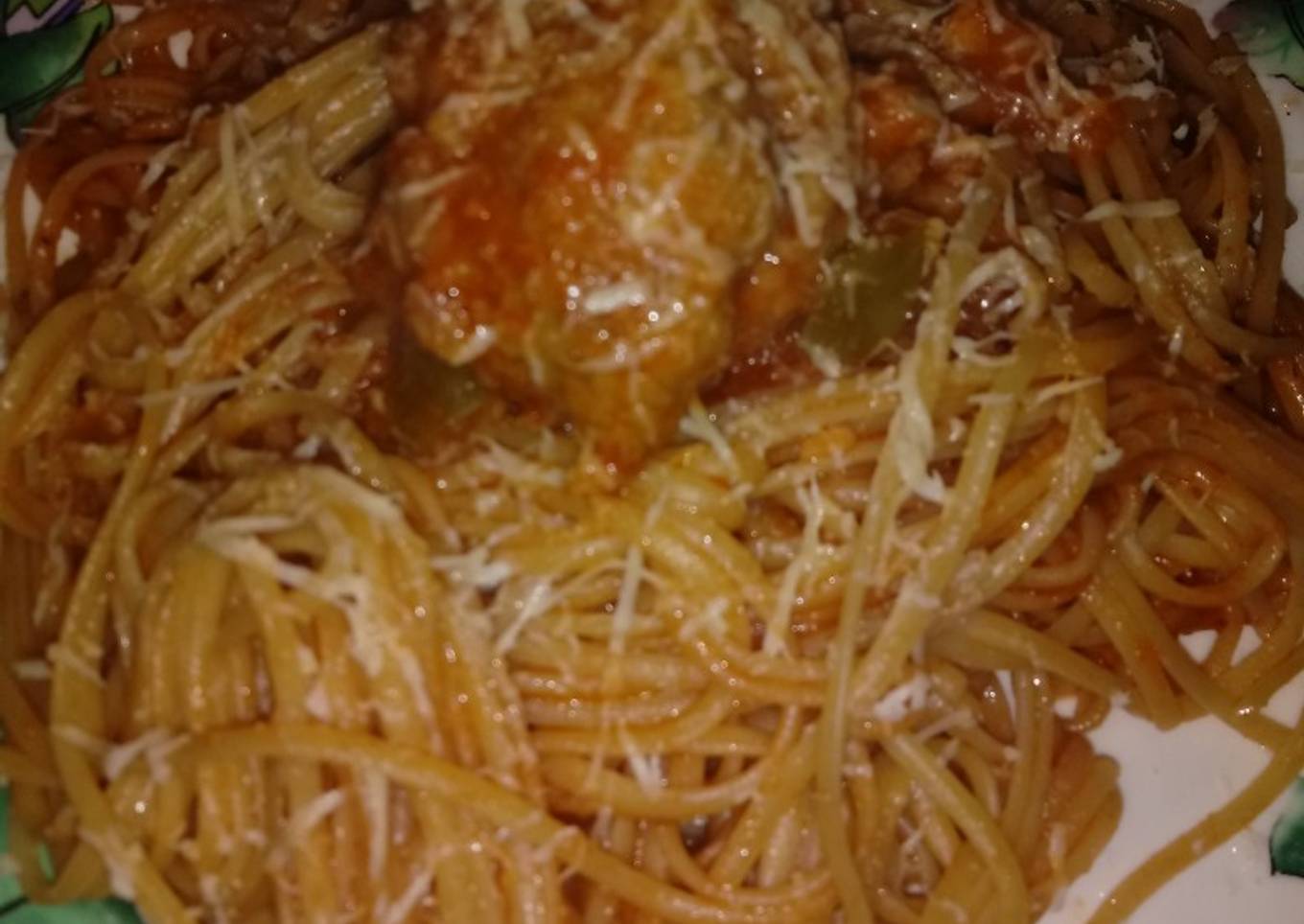 Fideos con Tuco con alb贸ndigas caseras 馃槺馃挓