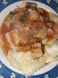 Panzottis con salsa de cerdo