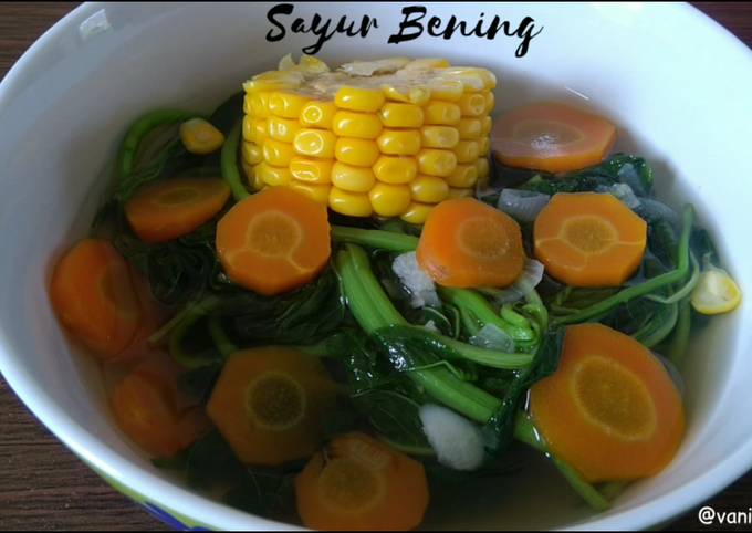 Resep Sayur Bening Bayam Jagung Oleh Vanya Cookpad