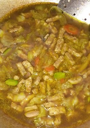 Foto resep Tempe Kubis Masak Kare, Sederhana Tapi Nikmat!