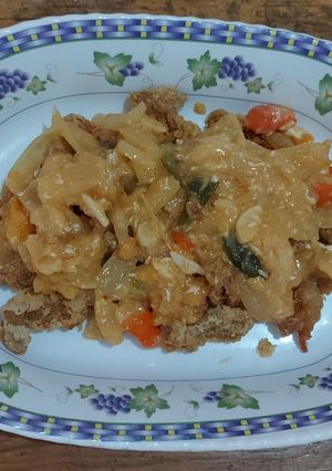 Foto resep Asam manis kulit ayam frozen
