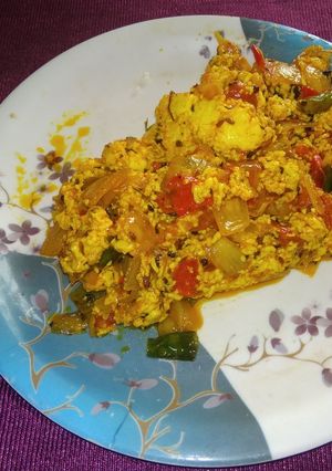 A picture of Tawa paneer bhurji.