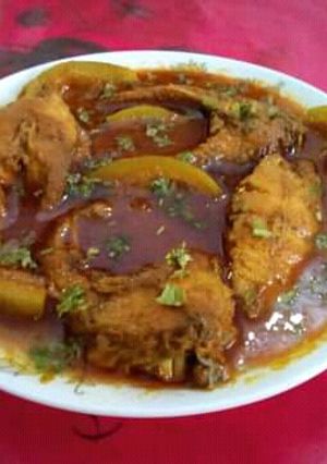 শাতকরা দিয়ে মাছ রান্না রেসিপির প্রধান ছবি
