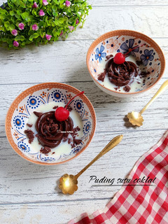 Foto resep Puding susu coklat enak banget