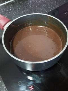 Una foto de Ganaché de chocolate