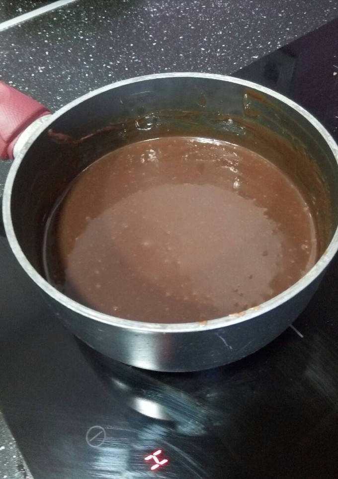 Una foto de Ganaché de chocolate