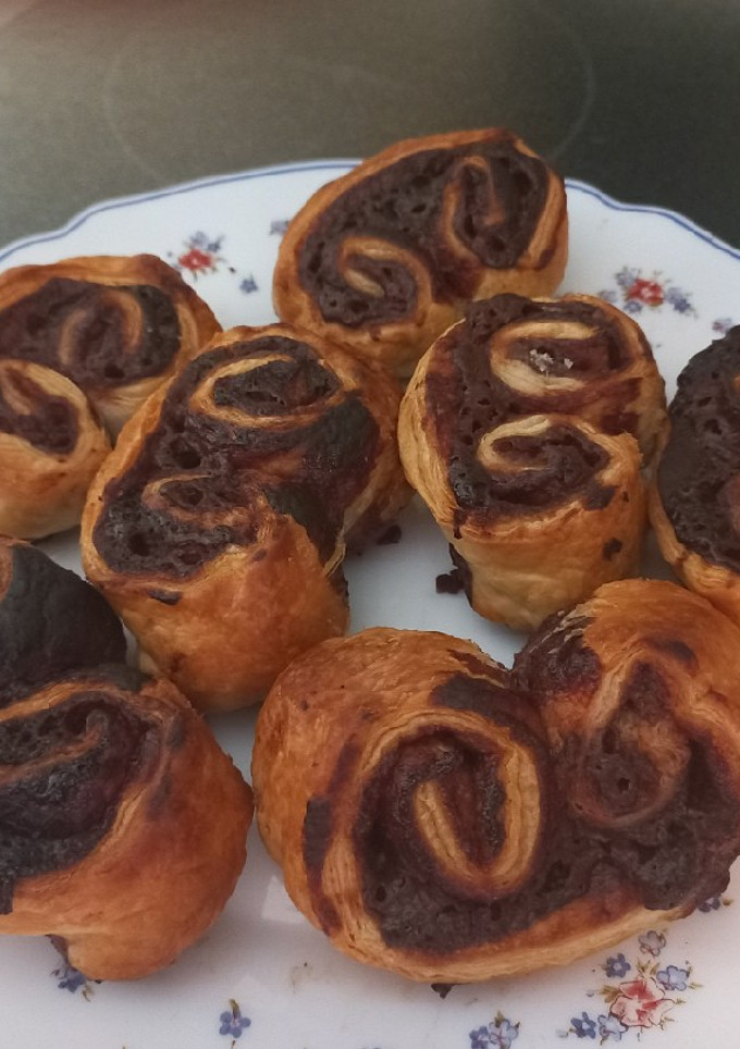 Una foto de Palmeritas rellenas de Nutella