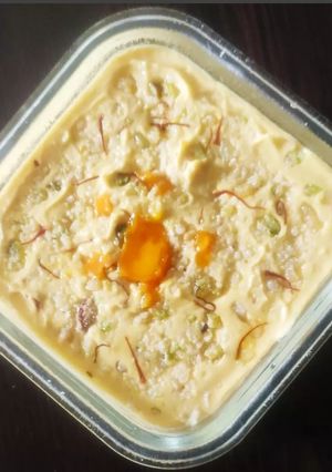 A picture of Mango Shrikhand.