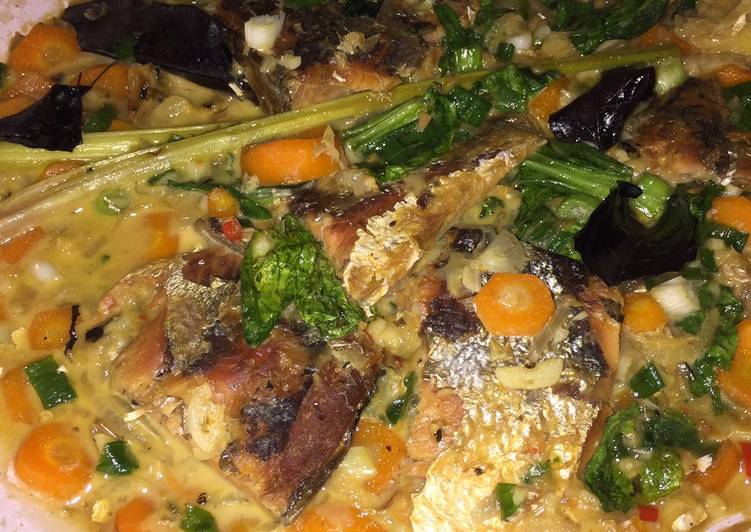 Resep Ikan Bandeng Goreng Kuah Santan yang simpel