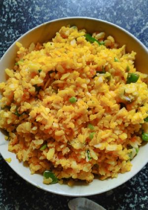 A picture of Vegetable poha.