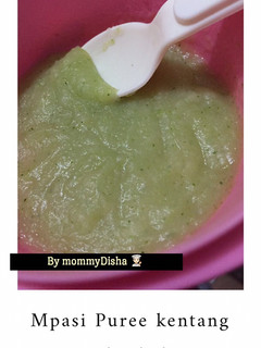 Foto resep Mpasi puree kentang + brokoli 6 bulan