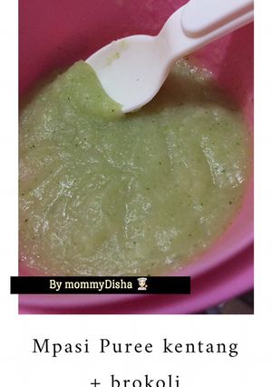 Foto resep Mpasi puree kentang + brokoli 6 bulan