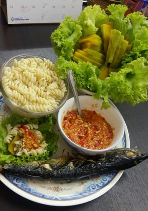 รูปของ ปลาซาบะย่างเกลือ