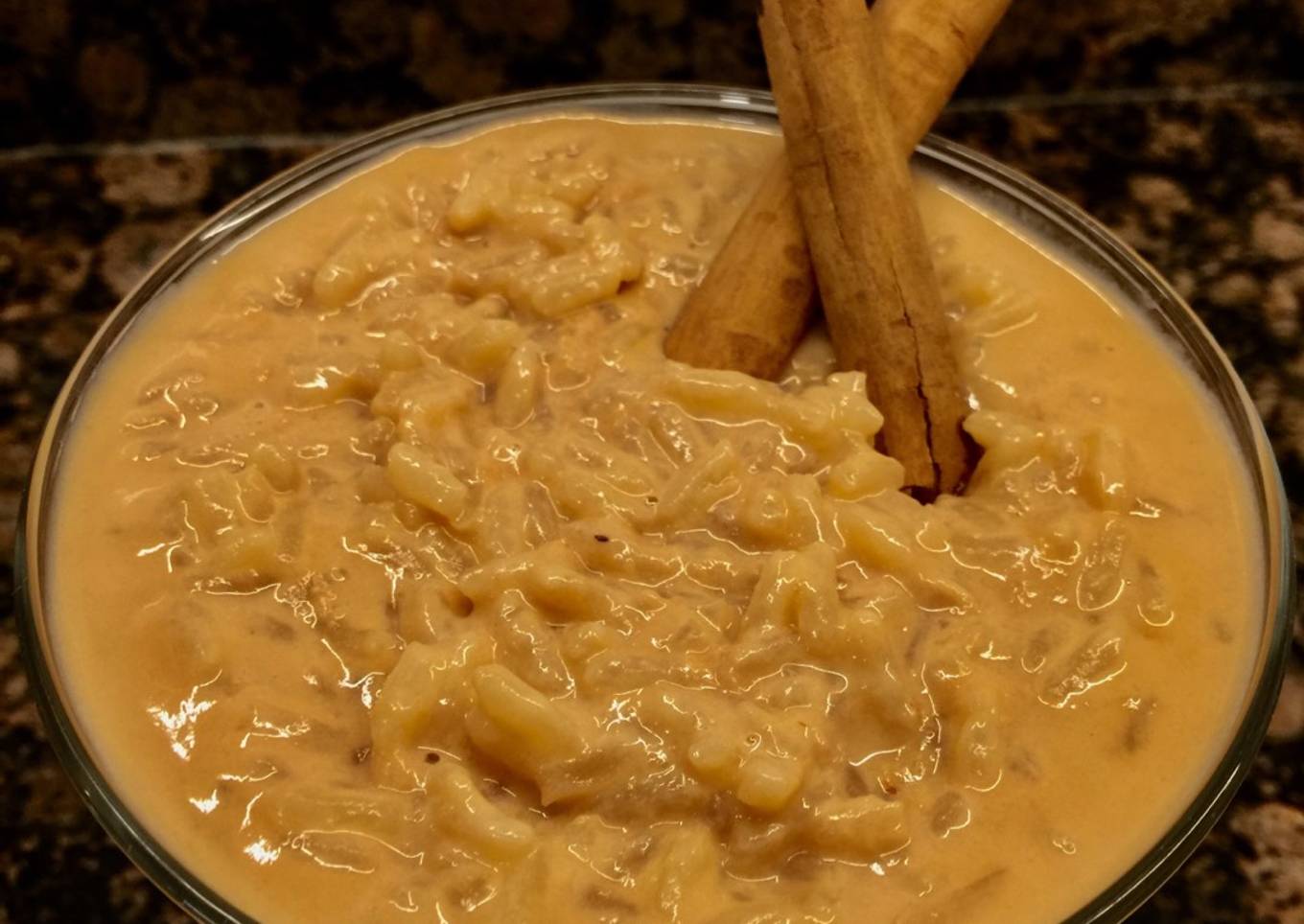 Arroz con leche a la canela