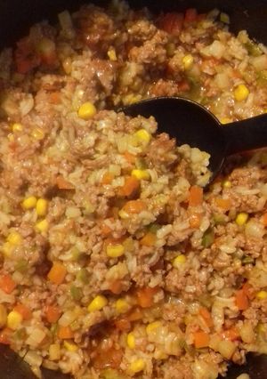 A picture of Picadillo with Chipotle.