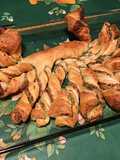 « Crabe » feuilleté au jambon blanc et pesto de fanes de radis