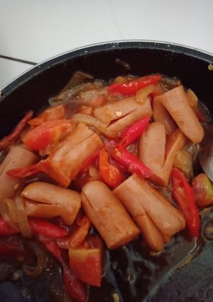 Foto resep Tumis sosis saos asam manis