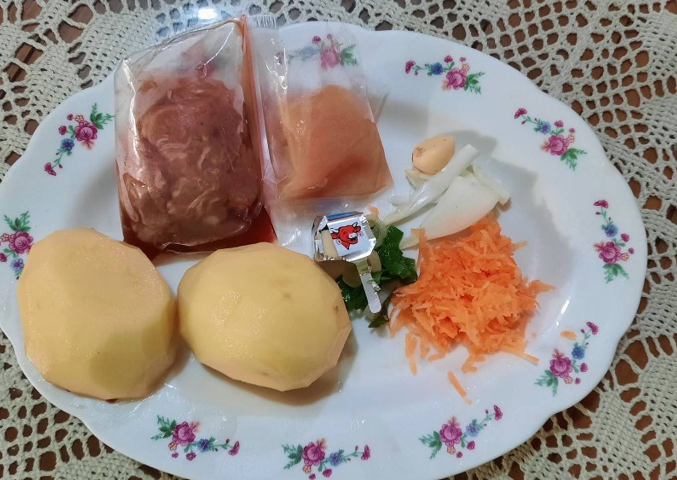MPASI Day 14 - Bubur Kentang Sapi & Ayam