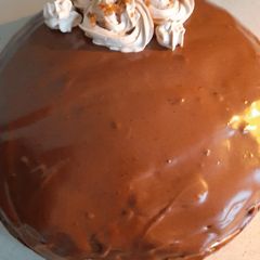 Chocolate ganash cake A picture of Chocolate ganash cake.