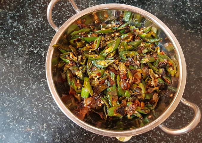 Okra stir fry