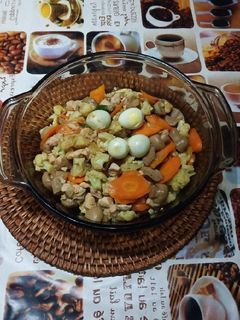 Foto resep Ayam Cah Jamur Komplit